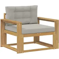 vidaXL Buiten Midden Sofa Polyester Wit