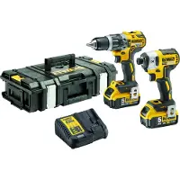 DeWalt DCK266P2 Combiset - Met Accu Klop-/Schroefboormachine en Accu Slagschroevendraaier - 18V
