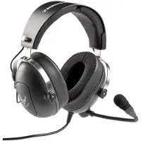 Thrustmaster T.Flight - U.S. Air Force Edition Over Ear headset Kabel Stereo Grijs, Metallic Volumeregeling, Microfoon uitschakelbaar (mute) Gamen