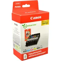 Canon PGI-530/CLI-531 Cartridges + Fotopapier bundel