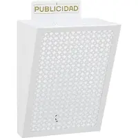Arregui E-2304, Wandmontage, staal, wit, effen, 220 mm, 190 mm