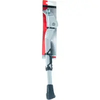 Simson Verstelbare fietsstandaard - brede plaat - zilver aluminium - voor stads- en hybride fietsen