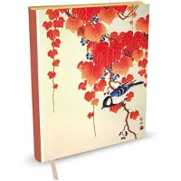 Peter Pauper Press Oversize notitieboek - Bird and Red Ivy - 18x23 cm