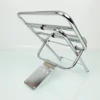 Faco Porte bagage pour scooter Piaggio 150 Vespa PX 1978 à 1985 chromé Neuf