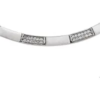 Trendjuwelier huiscollectie 1307802 Zilveren Ketting Zirkonia Poli/mat 5,5 mm 43 cm