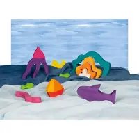 Sonstige Verlage Houten bakstenen oceaan