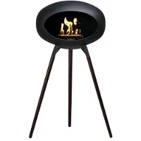 Le Feu Bio Ethanol Haardvuur - Black Ground Wood Black Oak Black
