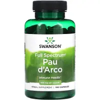Swanson Health , Volledig spectrum Pau d'Arco, 500 mg, 100 Capsules