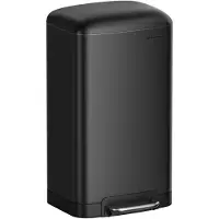 Songmics Vuilnisbak met softclose-functie, Zwart