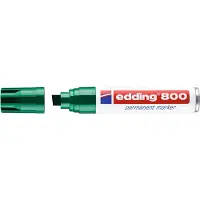 Edding 800 Permanentmarker 100% Gerecycled Extra breed Beitelpunt 4 - 12 mm Groen Navulbaar Waterbestendig