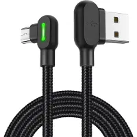 Mcdodo CA-5280 LED USB to Micro USB Cable, 3m (Black)