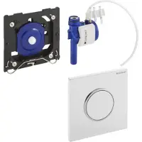 Geberit Sigma 10 urinoir bedieningsset pneumatisch Wit-Chroom-Wit