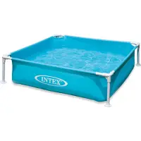 Intex Steel Square Frame Above Ground Pool 122x122x30 Cm Roze 342 Liters