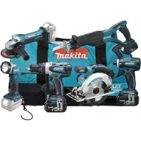 Makita DLX6011 | 6 delige 18V Li-Ion accu combi set (3x 3.0Ah accu) in tas - DLX6011
