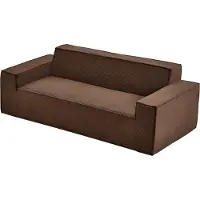 Vevor moderne corduroy bank (211 cm) met diepe zittingen