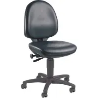 Topstar Tekenkruk Permanent Contact Kunstleder Zonder armleuning Zwart 110 kg TEC 50 5 Wieltjes