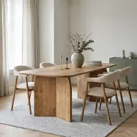 Giga Meubel Eettafel Dalarna Naturel Deens Ovaal 280cm