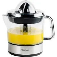 Bestron Citruspers Elektrisch - ACJ350Z - 40W - Incl. 2 perskegels, aromadeksel, sap reservoir - 0,7 Liter - Zilver - 5 jaar garantie