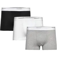 Gant Boxershorts lichtgrijs / grijs gemêleerd / zwart / wit