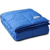 Bongusta plaid - puffy planket Dazzling blue - deken - hoog blauw