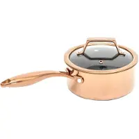 Hâws Santo Santo steelpan met deksel hybrid coating 1,5 L Rose Gold