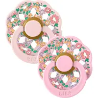 BIBS Fopspeen x Liberty Boheme Round Oscar Meadow Blossom Mix 0-6mnd 2st