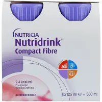 Nutridrink Compact Fibre Aardbei 500 ml