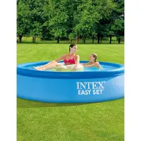 Intex Easy Set With Filter Cartridge Pump Pool 244x61 Cm Blauw 244 x 61 cm
