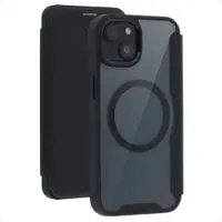 IMoshion Transparante Bookcase met MagSafe voor de Apple iPhone 14 / 13 - Zwart