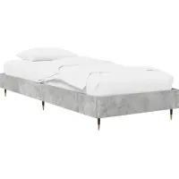 vidaXL Bedframe Betongrijs 80 x 200 cm Bewerkt hout