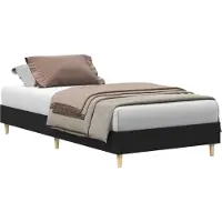 vidaXL Bedframe Zwart eiken Bewerkt hout