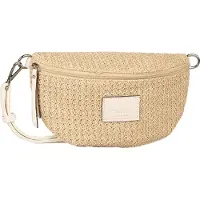 Tom Tailor schoudertas Rosie Raffia Belt Bag Mixed Cream White beige