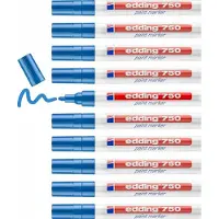Edding paint markers 750, 2-4 mm, blauw, 10 stuks