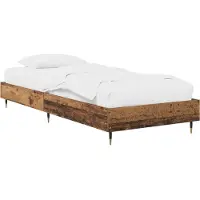 vidaXL Bedframe Oud hout 80 x 200 cm Bewerkt hout