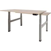 Schaffenburg Dextro Plus Zit-sta-bureau Rechthoekig Eiken T-Voet 1.600 (B) x 800 (D) x 645 (H) mm Melamine