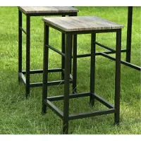 OEM Bartafel set - 4 Krukken - Tuinset - Binnen en buiten - 5 delig - Hout - 100 x 87 x 60 cm