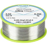 FELDER ISO-Core Ultra Clear SAC305 Soldeertin Spoel Sn96,5Ag3Cu0,5 0.250 kg 0.5 mm