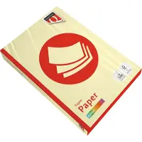 Quantore - Kopieerpapier A4 160gr kanariegeel 250vel | Pak a 250 vel | 5 stuks