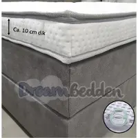 Bamboo Micropocketvering Topper 140x210 HR55 schuim ca. 12 cm dik Medium.