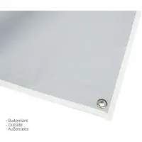 Esvo universele caravanluifel - 360 x 240 cm - lichtgrijs - met aluminium stokken, haringen en scheerlijnen