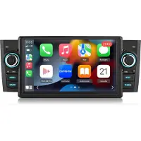 Hexinex Quad-Core autoradio Geschikt voor Fiat Grande Punto / Fiat Linea (2007-2012) - Draadloos CarPlay, Android Auto, GPS Navi multimediaspeler, 2GB+64GB