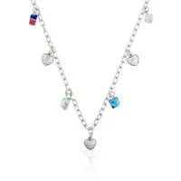 Orphelia Ketting 42 Cm Colors Sterling Zilver 925 Zk-2595