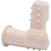 Difrax Lichtroze Vingertop Tandenborstel - 2 stuks