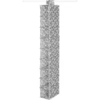 Compactor kledingopberger Tahiti 128 cm polypropyleen wit/grijs