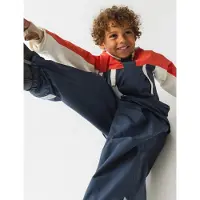 Mini A Ture - Kid's Matwilans Suspender Pants - Regenbroek 92 - 2 Years, grijs