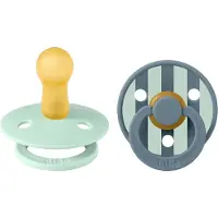 BIBS - Pacifier Studio Colour 2 Pack - Nordic Mint/Petrol - Size 2