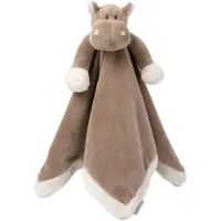 Teddykompaniet Schmusetuch - Nilpferd - 35 x 35 cm - Graubraun - - One Size - Schmusetücher