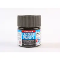 Tamiya Hobbyverf Enamel verf - LP-61 Grey Metallic - Matt - Lacquer Paint - Verf potje - 10 ml