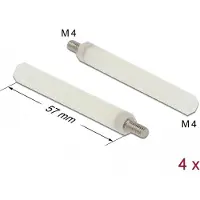 DeLOCK Bevestigingsset, Kabels + Stekkers, Beige