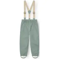 Mini A Ture - Kid's Matwilans Suspender Pants - Regenbroek 122 - 7 Years, turkoois